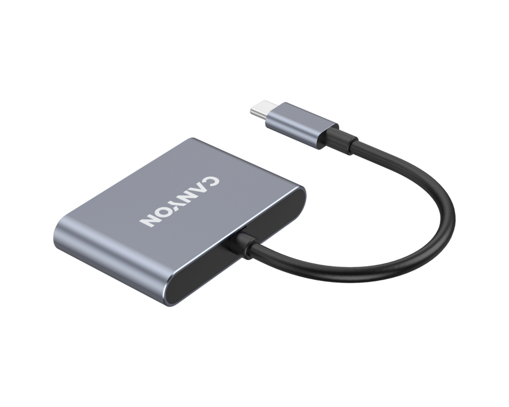 USB хъб CANYON hub DS-3 3in1 USB-C Dark Grey 3