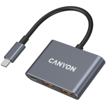  CANYON hub DS-3 3in1 USB-C Dark Grey 797681 CNS-TDS3 на топ цена - PIC.bg