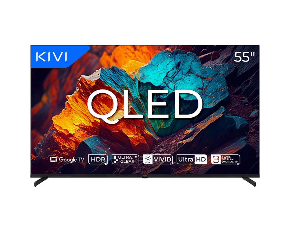 Телевизор TV KIVI 55U720QB 55'' QLED 4K Google TV 4