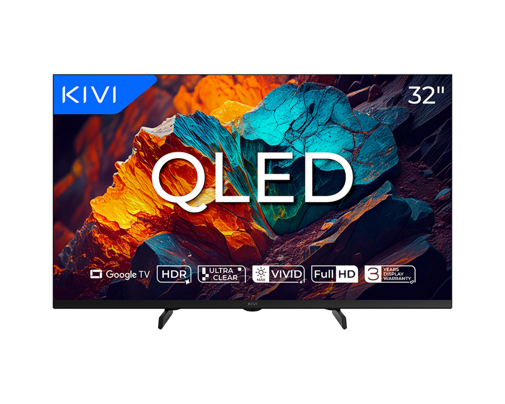 Телевизор TV KIVI 32F720QB 32'' QLED FHD Google TV 4