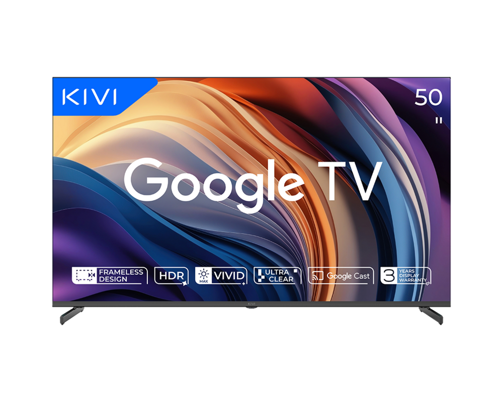 Телевизор TV KIVI 50U710QB 50'' LED 4K Google TV 3
