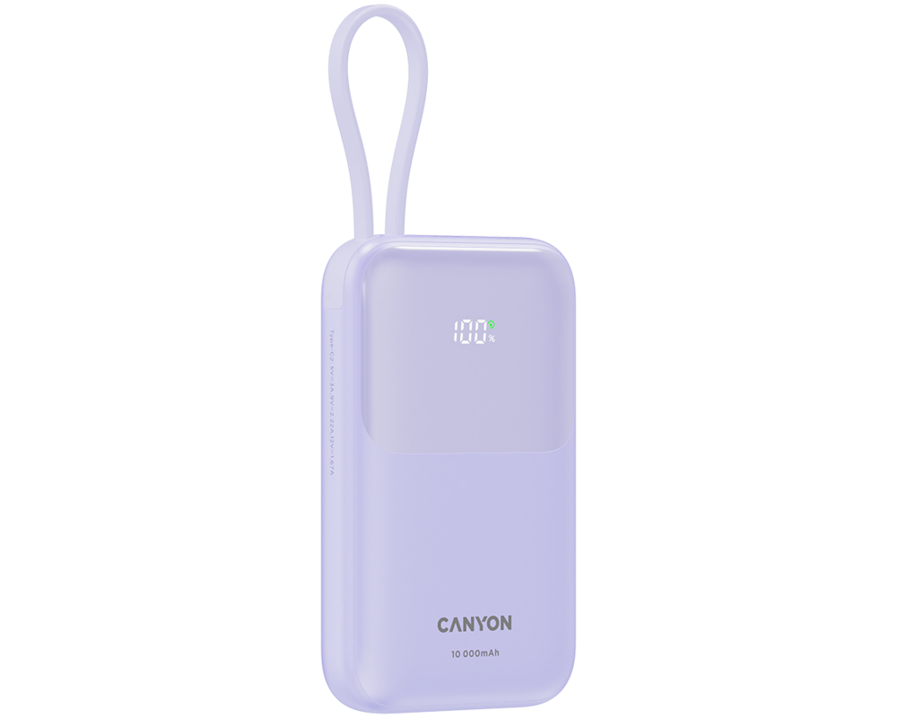 Външна батерия CANYON power bank OnPower 101 built-in c... 3