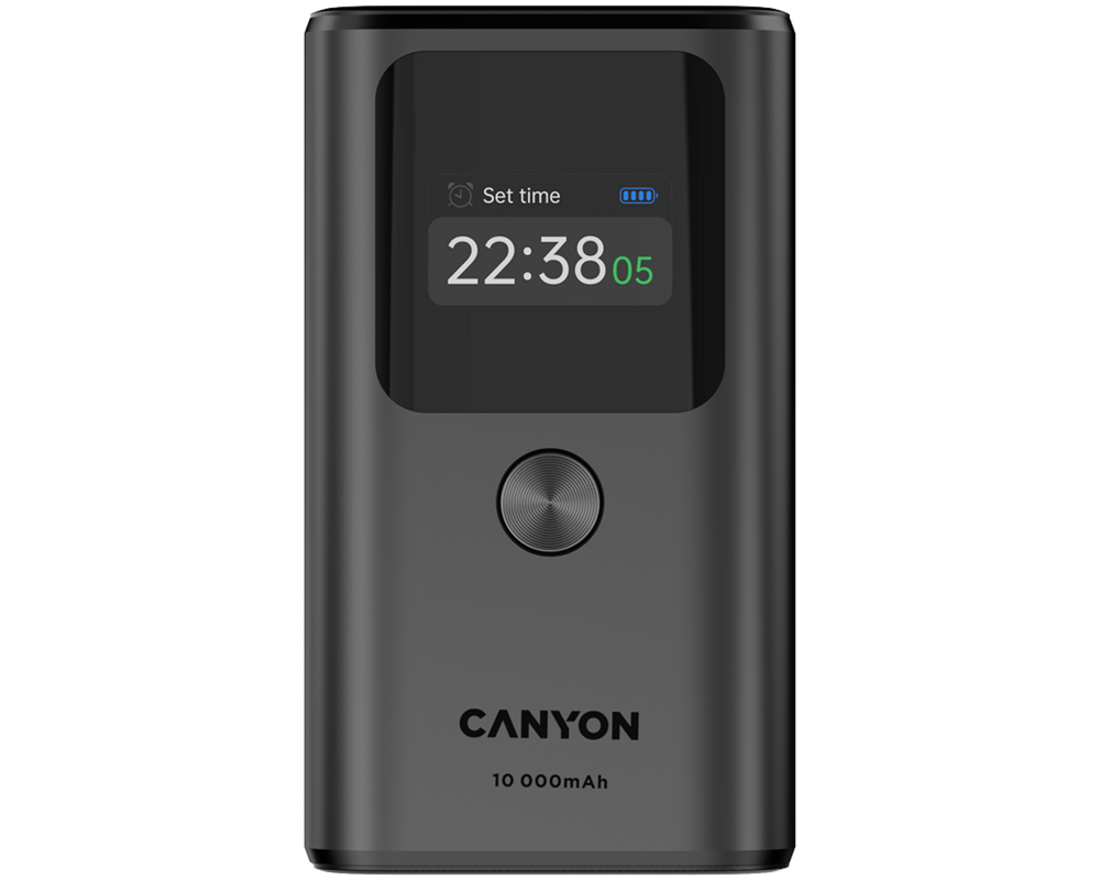 Външна батерия CANYON power bank OnPower 130 TFT 10000...
