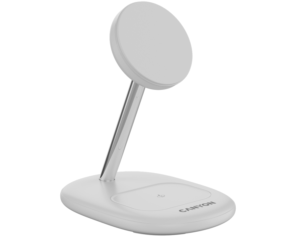 Зарядно CANYON wireless WCS-205 15W Qi2 2in1 Whi... 3