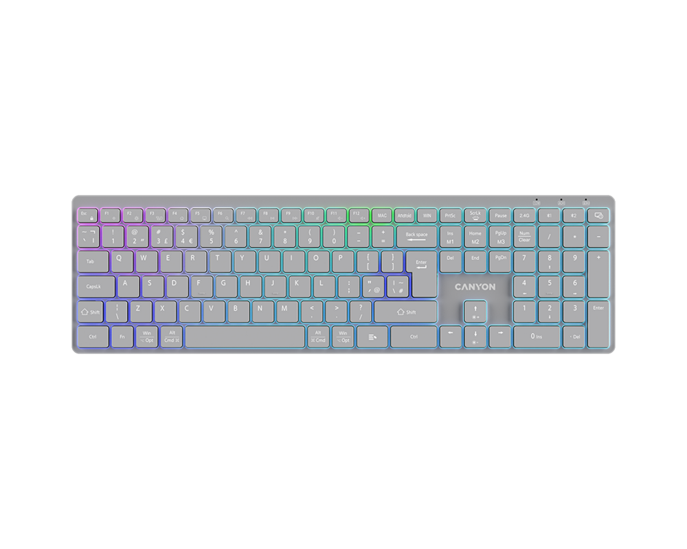 Клавиатура CANYON keyboard HKB-W11 UK/US RGB Dual M... 6