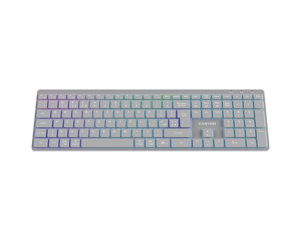 Клавиатура CANYON keyboard HKB-W11 UK/US RGB Dual M... 7