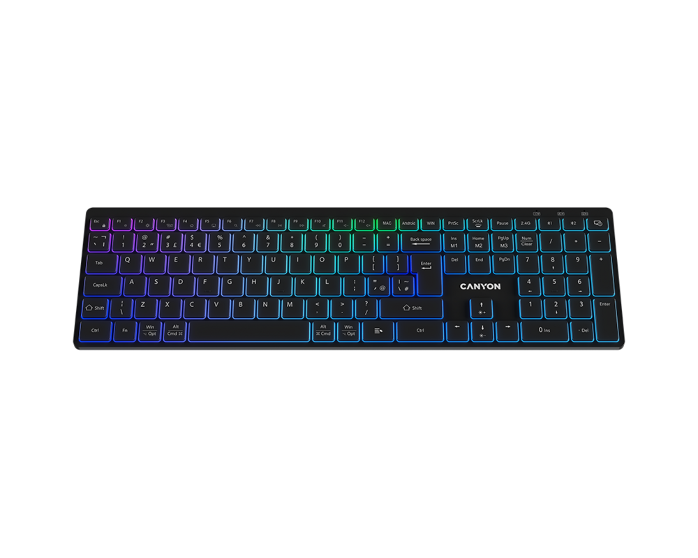 Клавиатура CANYON keyboard HKB-W11 UK/US RGB Dual M... 7