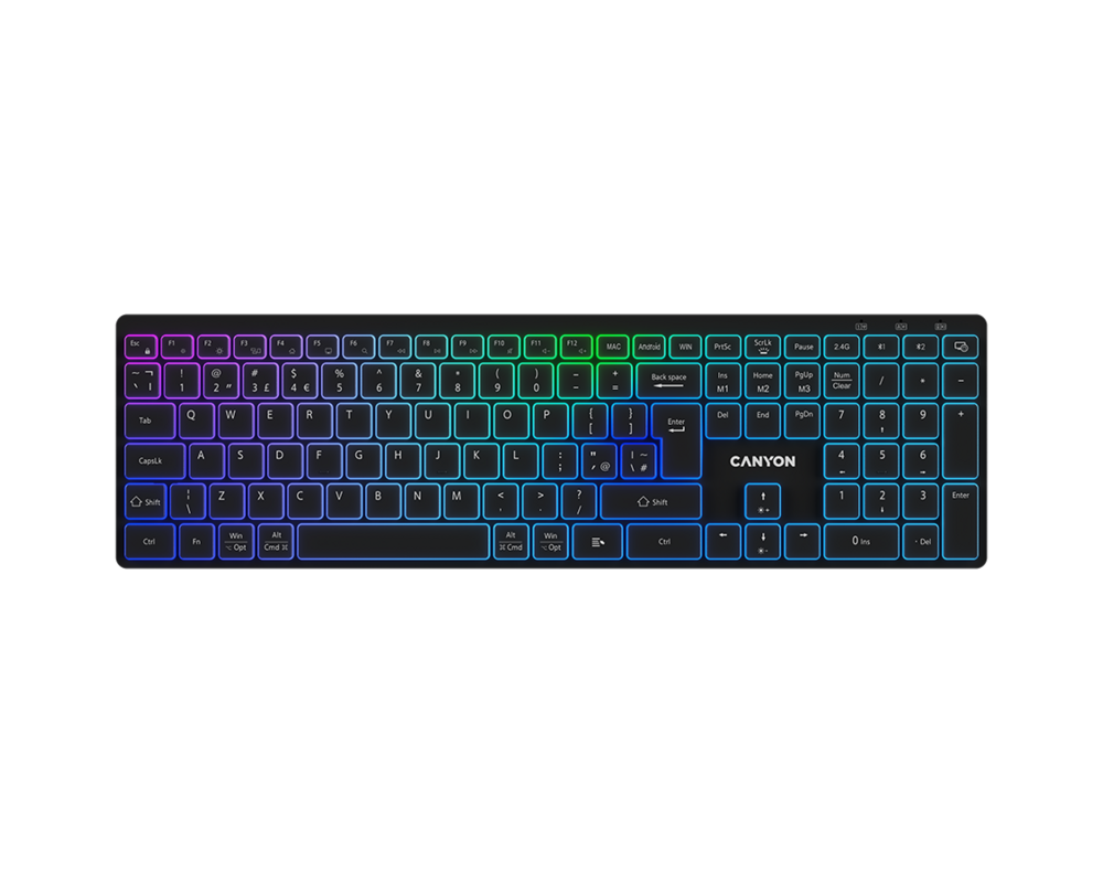 Клавиатура CANYON keyboard HKB-W11 UK/US RGB Dual M... 6