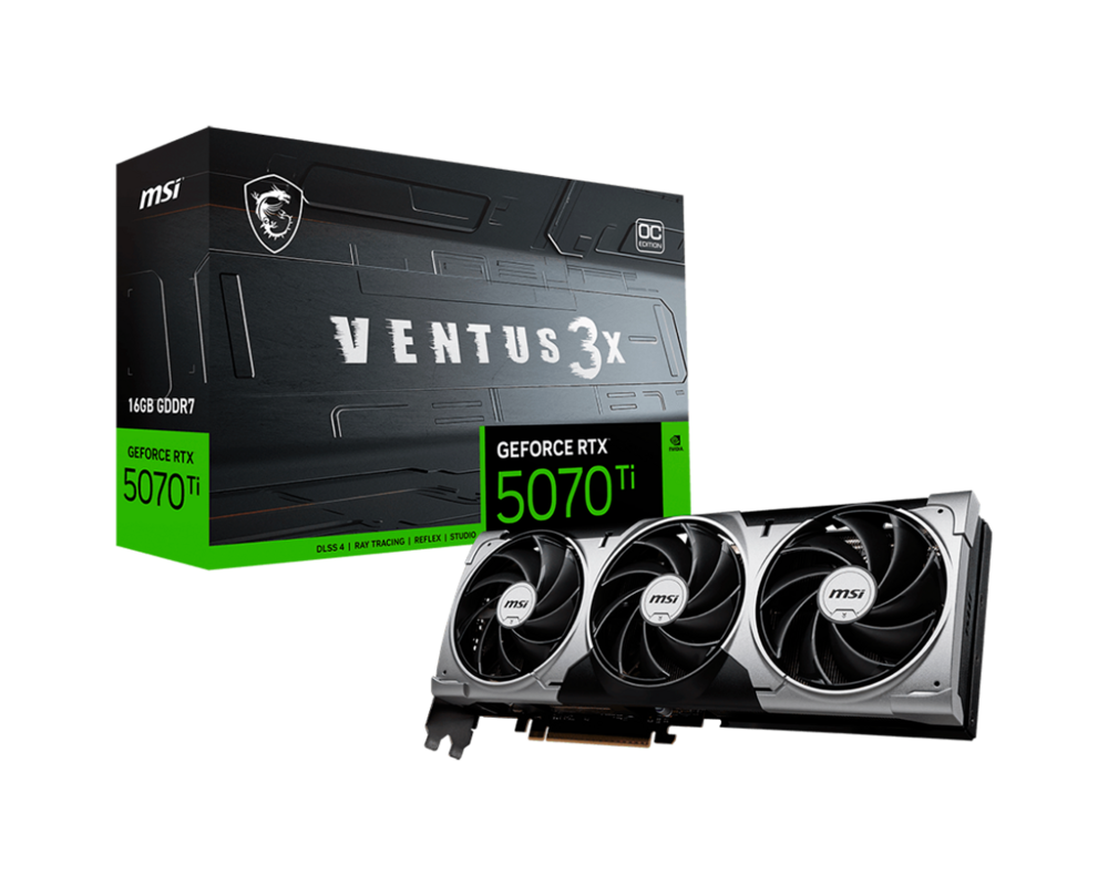 Видеокарта MSI RTX 5070 TI 16G VENTUS 3X OC 6