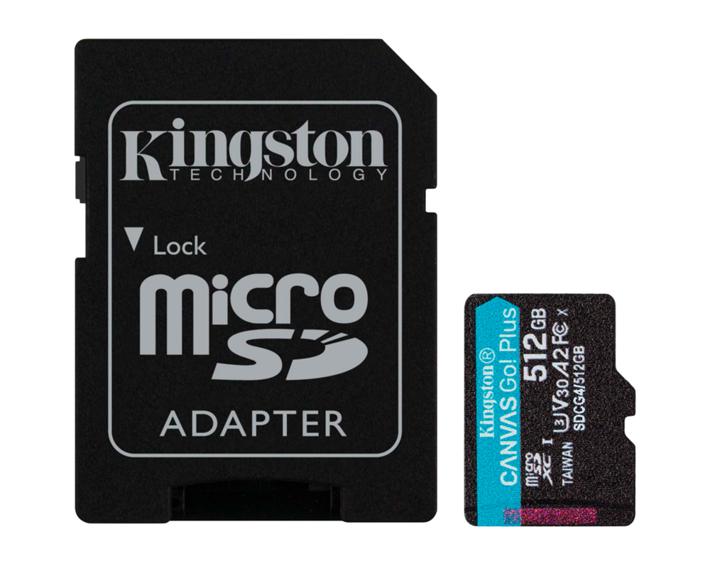 Флаш карта KINGSTON 512GB microSDXC Canvas Go Plus Gen4 200MB 4