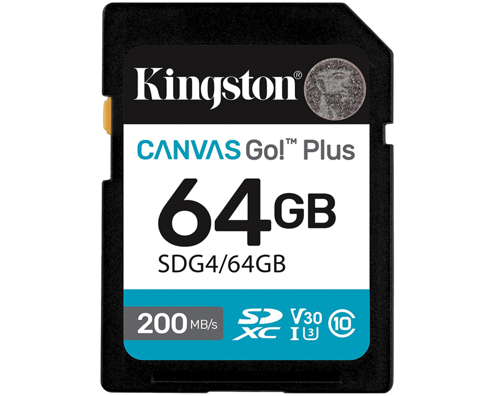 Флаш карта KINGSTON 64GB SDXC Canvas Go Plus Gen4 200MB 3