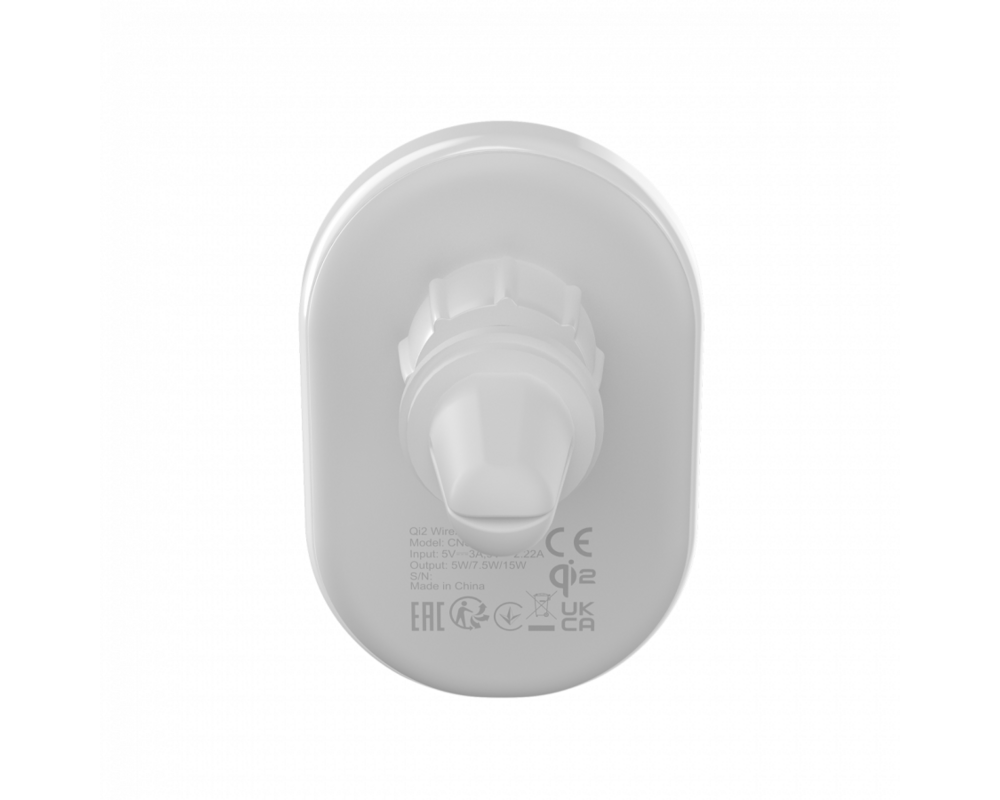 Зарядно CANYON OnGrip 105 15W Qi2 Wireless White 3