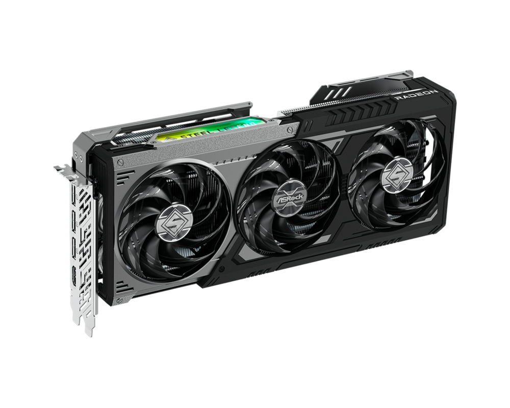 Видеокарта ASROCK AMD Radeon RX 9070 XT Steel Legend Dark 16GB GDDR6 2