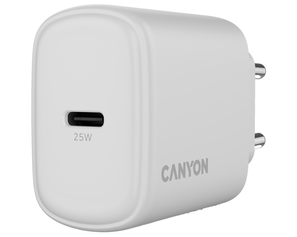 Зарядно CANYON OnCharge 250 25W 1xPD EU White 5