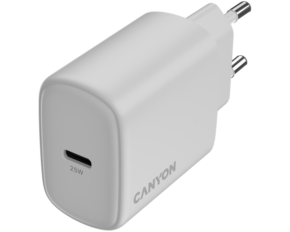 Зарядно CANYON OnCharge 250 25W 1xPD EU White 4