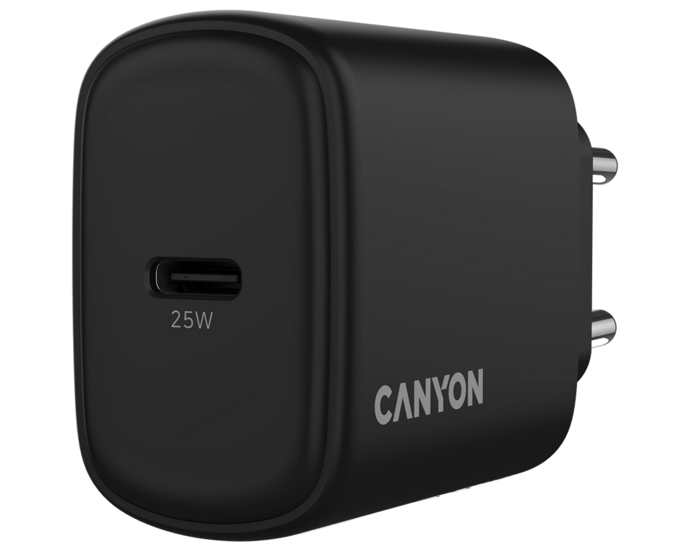 Зарядно CANYON OnCharge 250 25W 1xPD EU Black 5