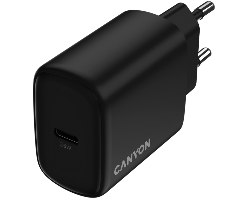Зарядно CANYON OnCharge 250 25W 1xPD EU Black 4