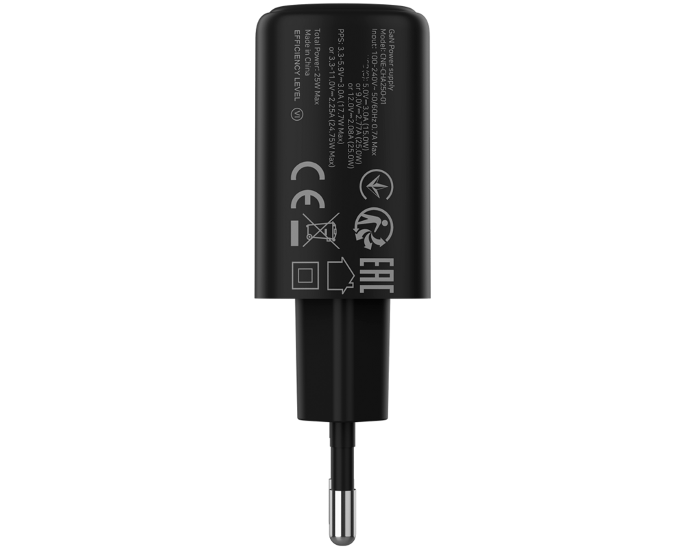 Зарядно CANYON OnCharge 250 25W 1xPD EU Black 3