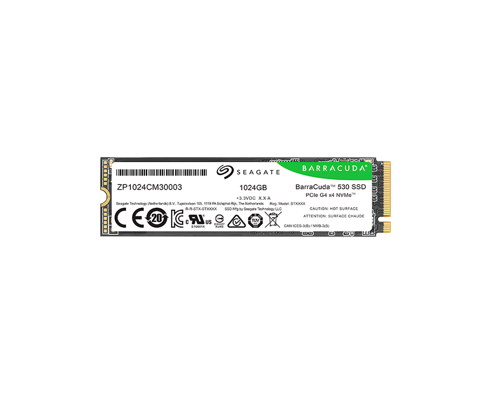 SSD SEAGATE BarraCuda 530 1.024TB M.2 2280-S2 PCIe Gen4 x4 NVMe 2.0 2