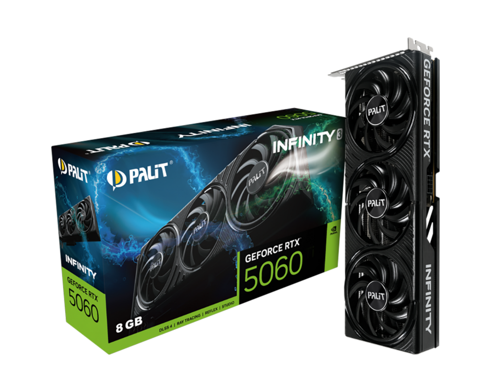 Видеокарта PALIT GeForce RTX 5060 Infinity 3 8GB GDDR7 128 bit 4
