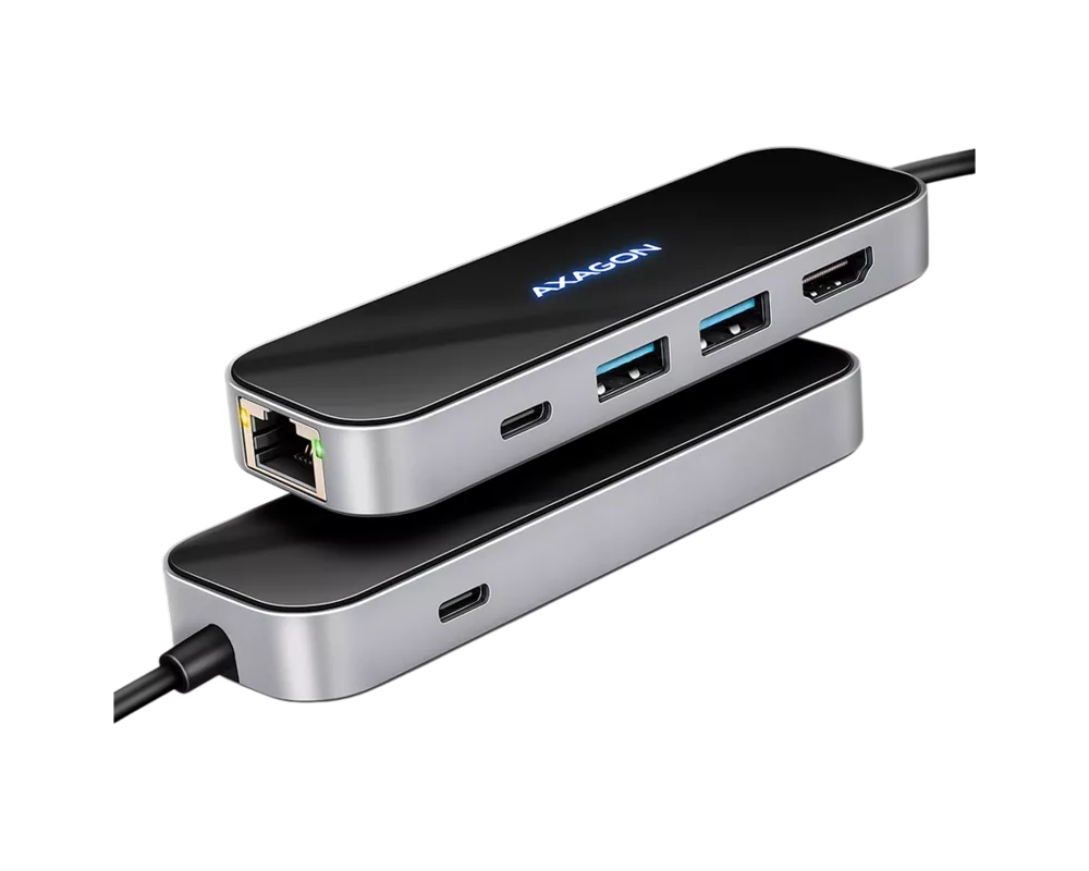 USB хъб AXAGON HMC-6GLN 2x USB-A 5Gbps 2