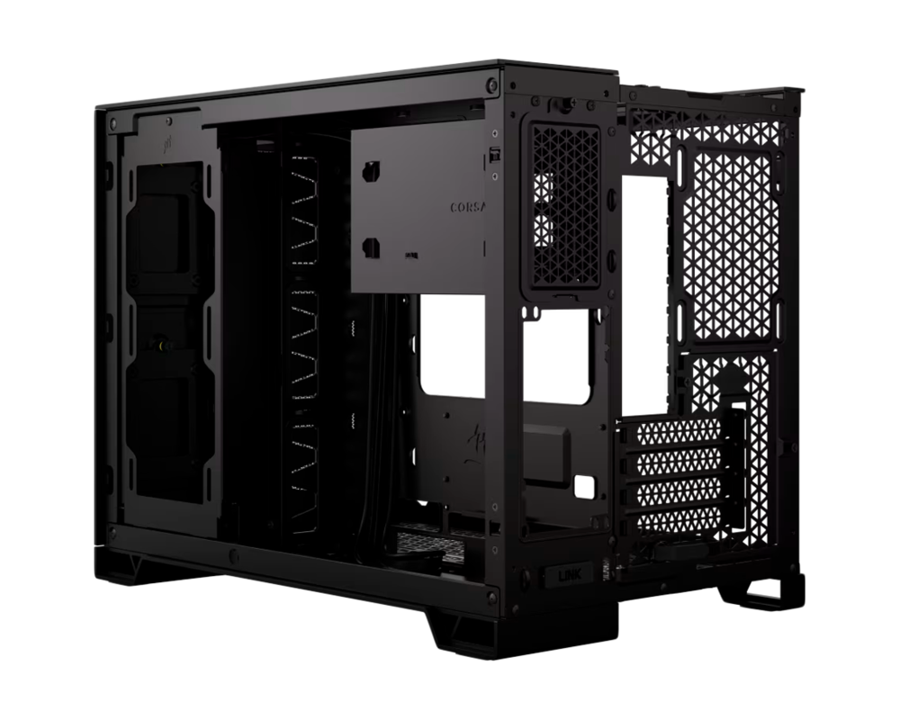 Кутия Case Corsair 2500D AIRFLOW, Tempered Glass,Micro-ATX, Black 4