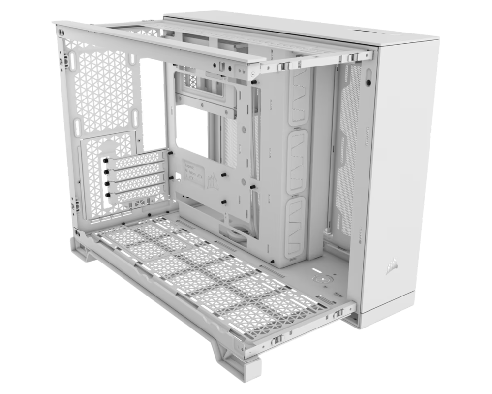 Кутия Corsair 2500D Airflow Tempered Glass Mid-Tower, White 3