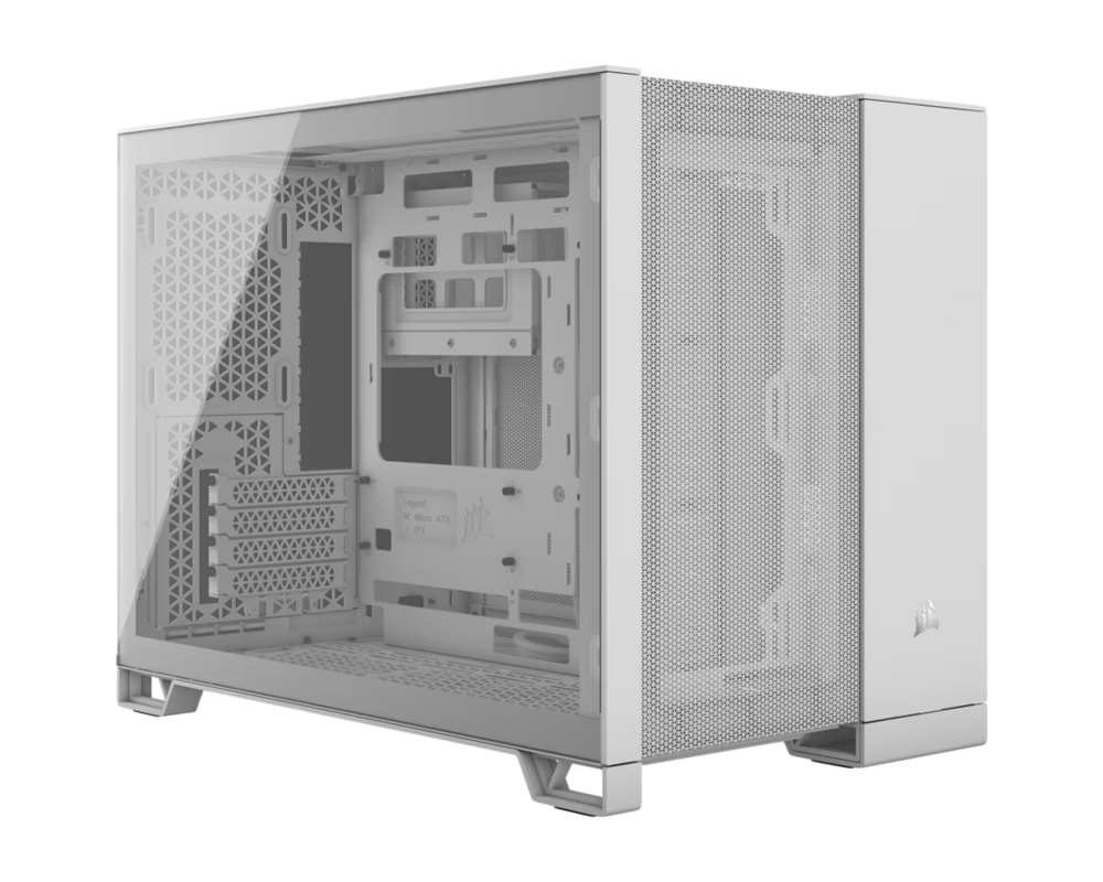 Кутия Corsair 2500D Airflow Tempered Glass Mid-Tower, White 2