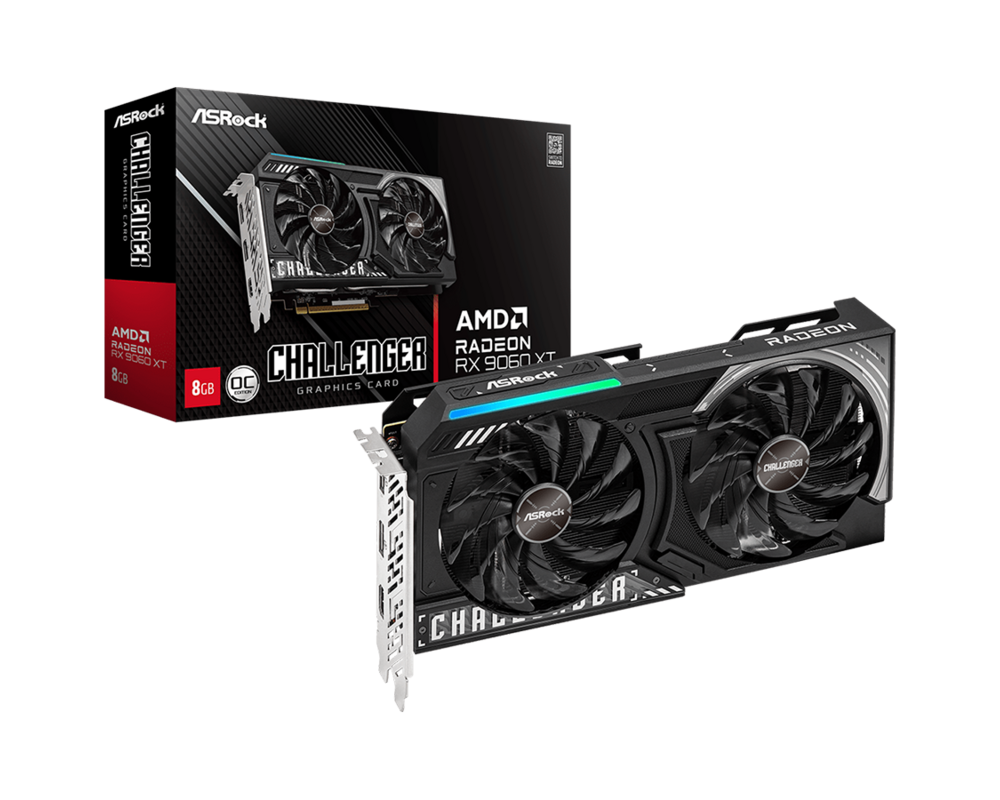Видеокарта ASROCK AMD Radeon RX 9060 XT Challenger 8GB OC GDDR6