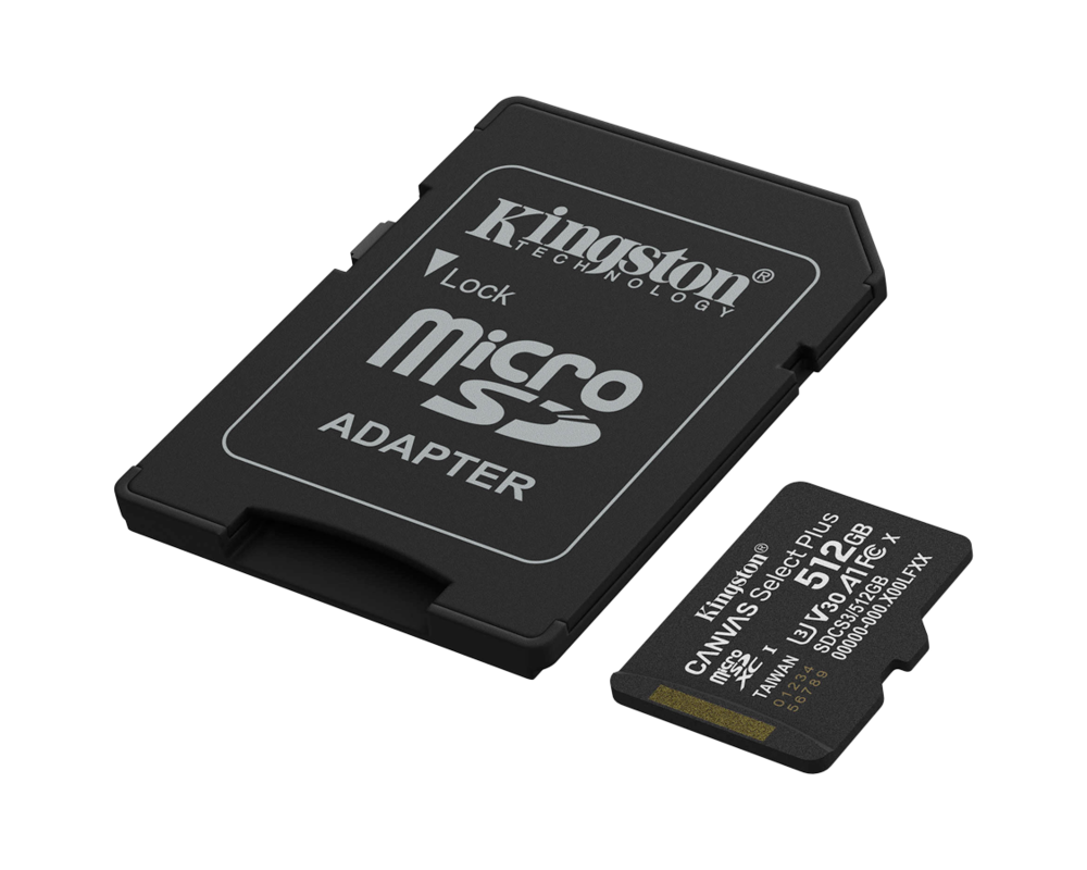 Флаш карта KINGSTON 512GB microSDXC Canvas Select Plus Gen3 150MB 8