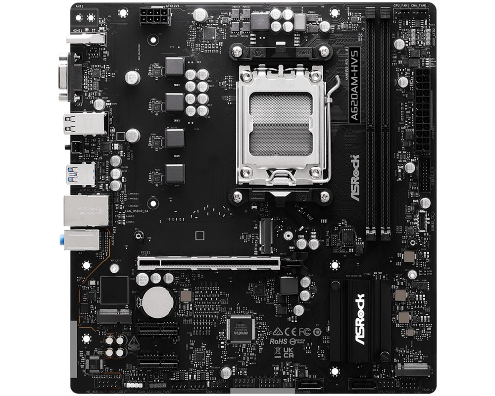 Дънна платка ASRock A620AM-X, AM5 6