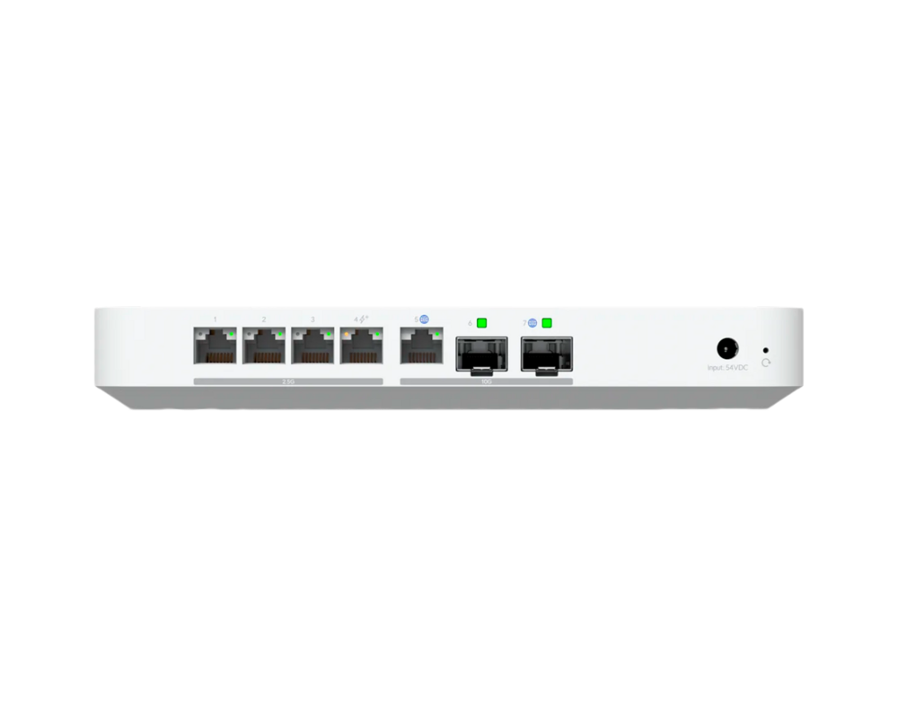 Рутер Ubiquiti UniFi UCG-Fiber-EU Desktop 10G Cloud Gateway with integrated PoE switch 4