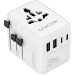 <span>Зарядно</span> CANYON Travel Adapter OnTour 20 EU/UK/US... <span class='catalog-num-in-name'>CNS-TA70W1006W</span> - 