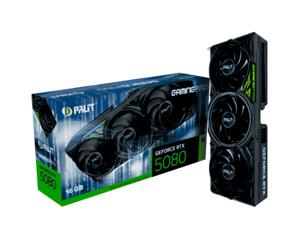 Видеокарта PALIT GeForce RTX 5080 GamingPro 16GB GDDR7 14