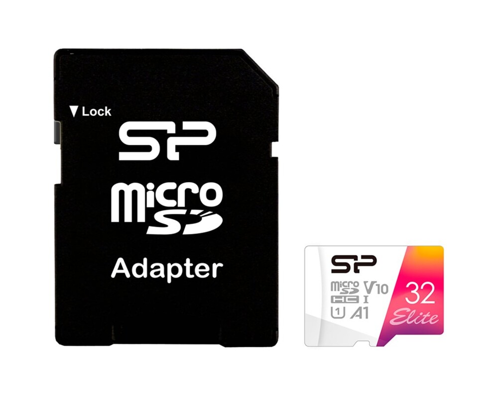 Флаш карта Silicon Power Elite Colorful 32GB, microSDXC, Class 10, SD Adapter 2
