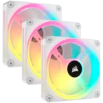 <span>Вентилатор</span> CORSAIR iCUE LINK QX120 RGB WHITE, 120mm Magnetic Dome RGB Fan, Triple Fan Kit <span class='catalog-num-in-name'>CO-9051006-WW</span> - 