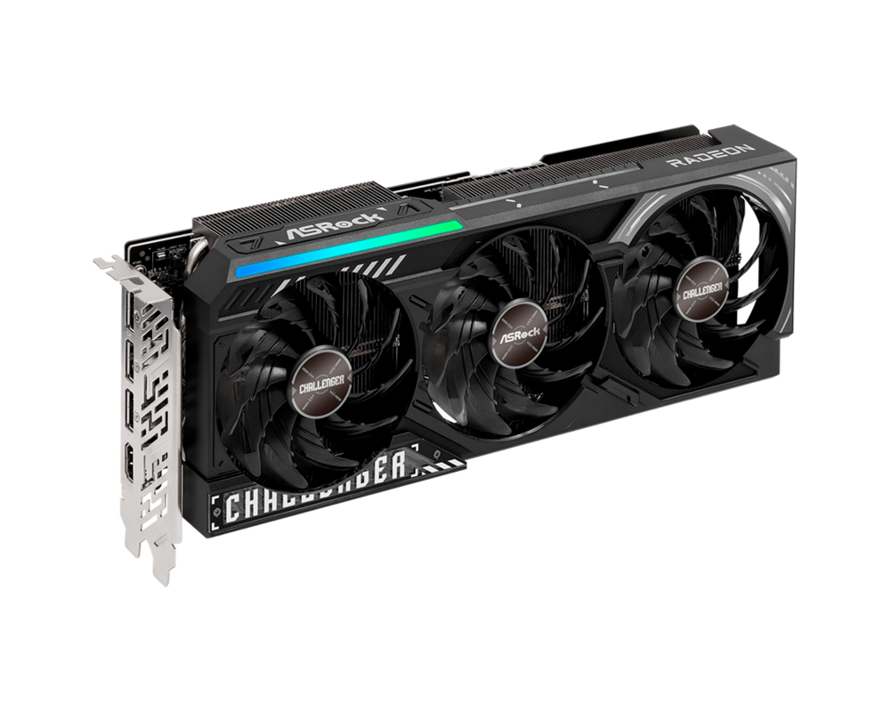 Видеокарта ASROCK AMD Radeon RX 9070 XT Challenger 16GB GDDR6 256-bit 15