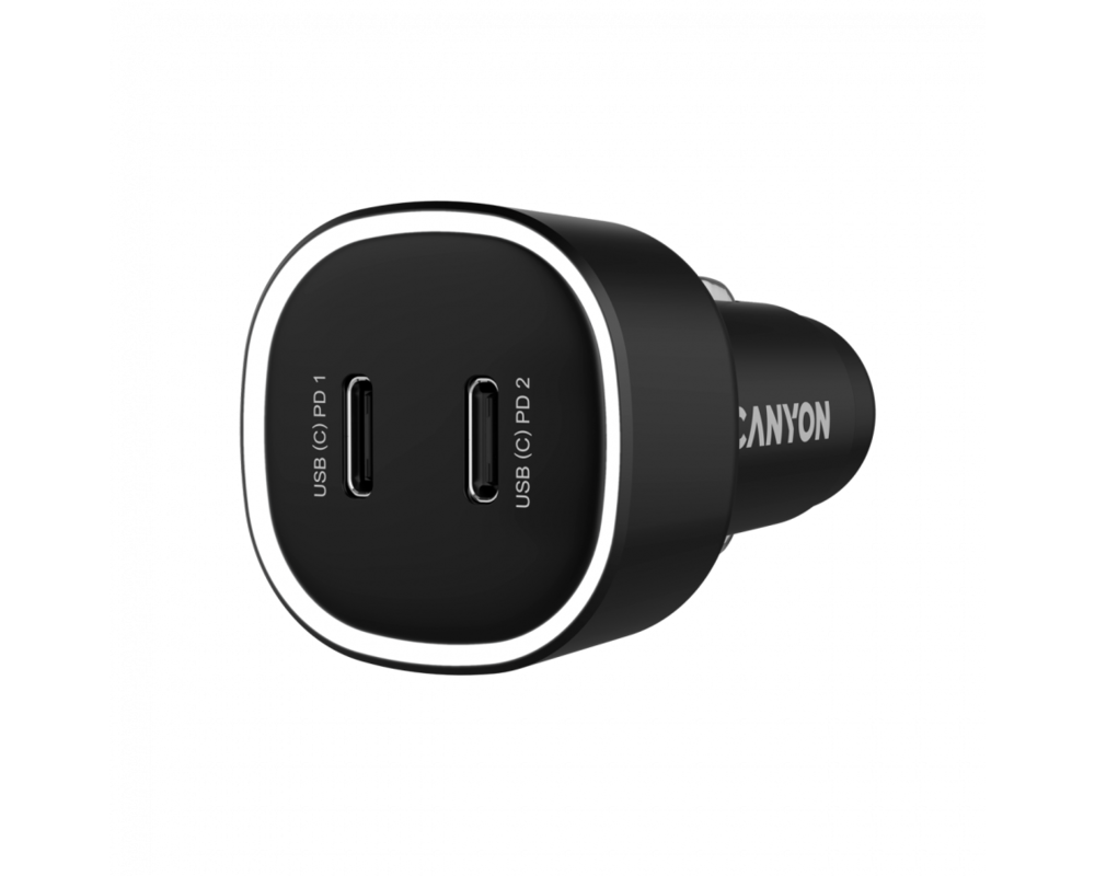 Зарядно CANYON OnDrive 60 PD 60W 2xUSB-C Black 2