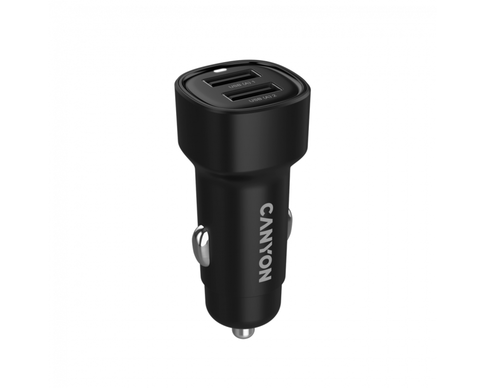 Зарядно CANYON OnDrive 24 24W 2xUSB-A Black 3