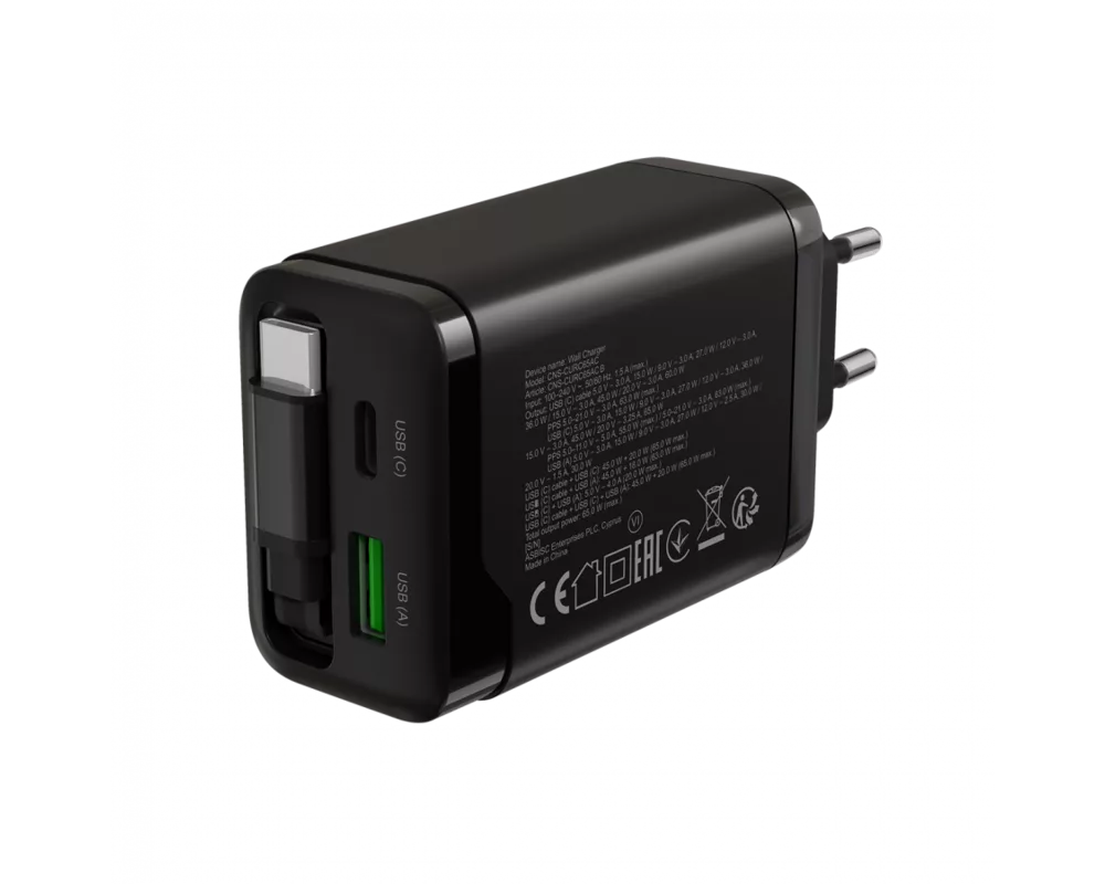 Зарядно CANYON OnCharge 65RC Build-In Cable USB-... 6