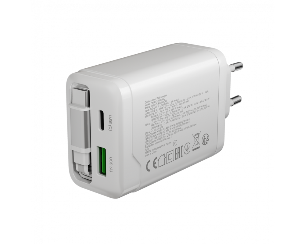 Зарядно CANYON OnCharge 65RC Build-In Cable USB-... 7