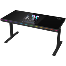  Dual-motor sit/stand adjustable-height gaming desk with built-in PC case 881474 LRG-DE90G на топ цена - PIC.bg