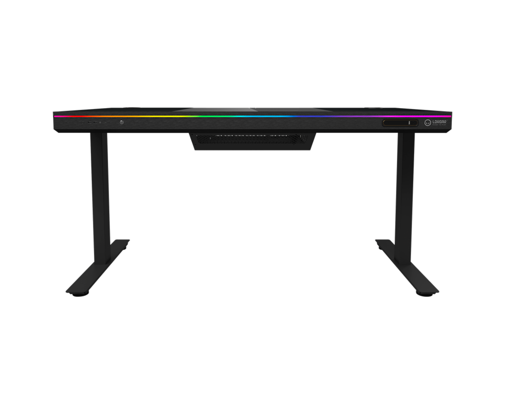 Геймърско бюро Dual-motor sit/stand adjustable-height gaming desk with built-in PC case 3