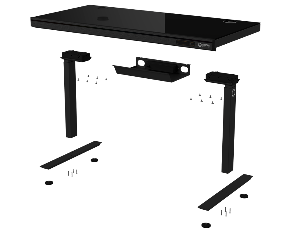 Геймърско бюро Dual-motor sit/stand adjustable-height gaming desk with wireless charger 9