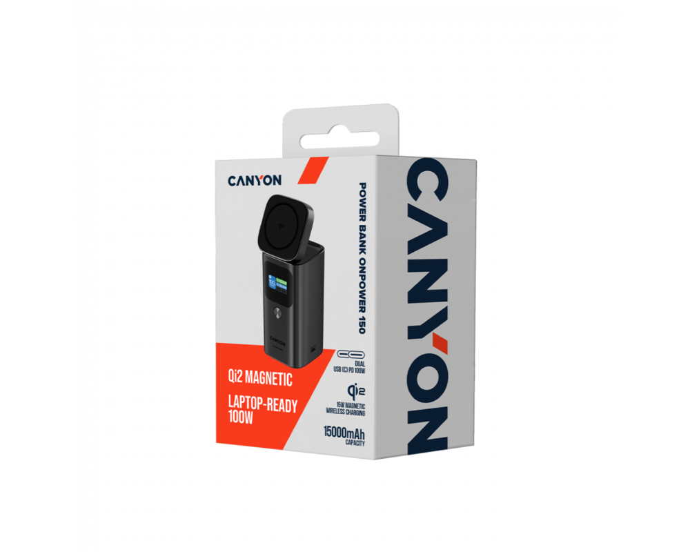Външна батерия CANYON Qi2 magnetic power bank OnPower 1... 8
