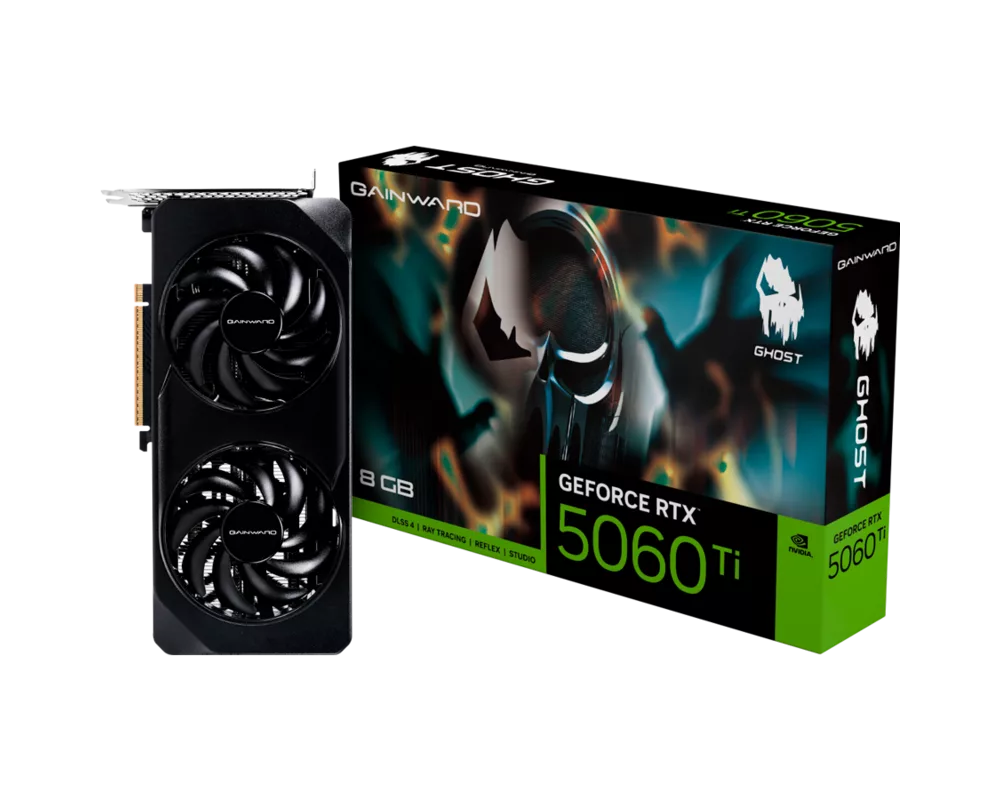 Видеокарта Gainward GeForce RTX 5060Ti Ghost 8GB GDDR7 128 bit 2