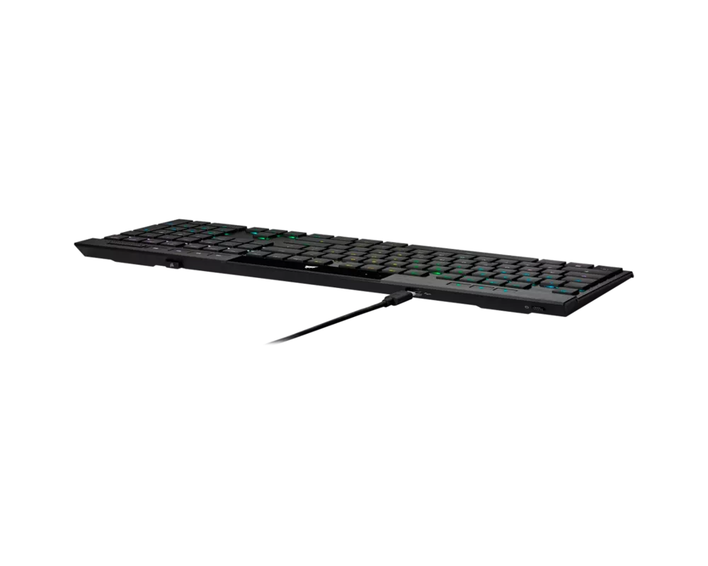 Клавиатура CORSAIR K100 RGB AIR Wireless Ultra-Thin Mechanical, Backlit RGB LED, CHERRY ULP Tactile, Black 4