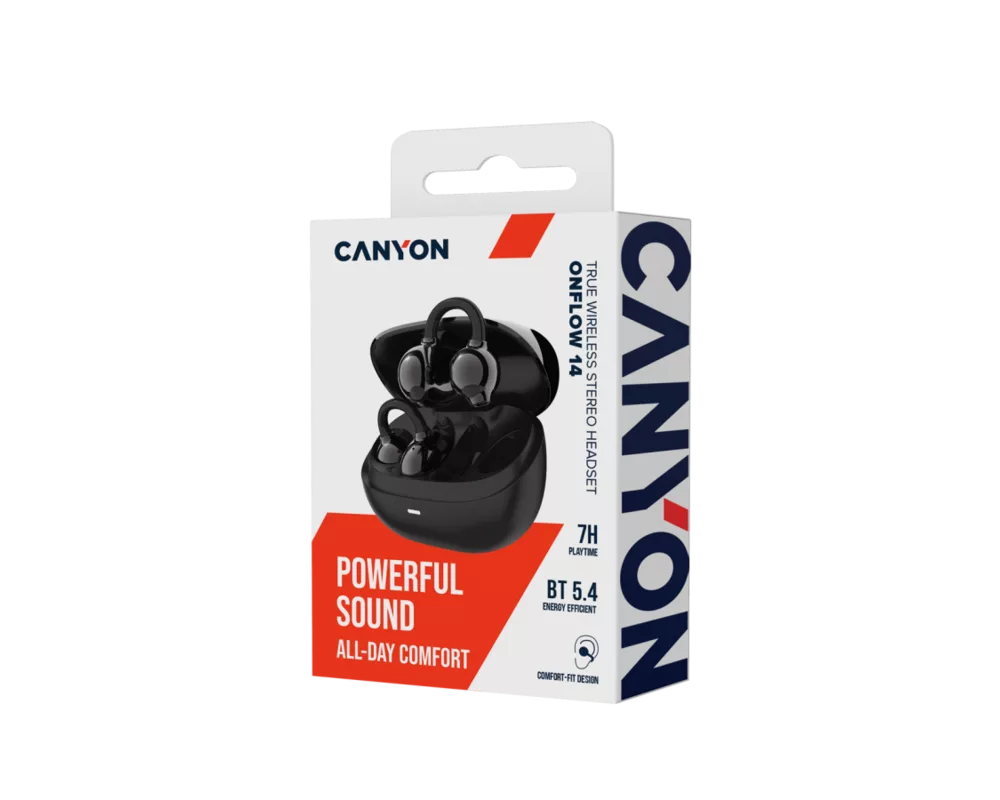 Слушалки CANYON OWS Ear Clips headset OnFlow 14 B... 5