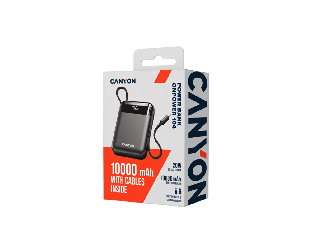 Външна батерия CANYON power bank OnPower 104 10000mAh B... 5