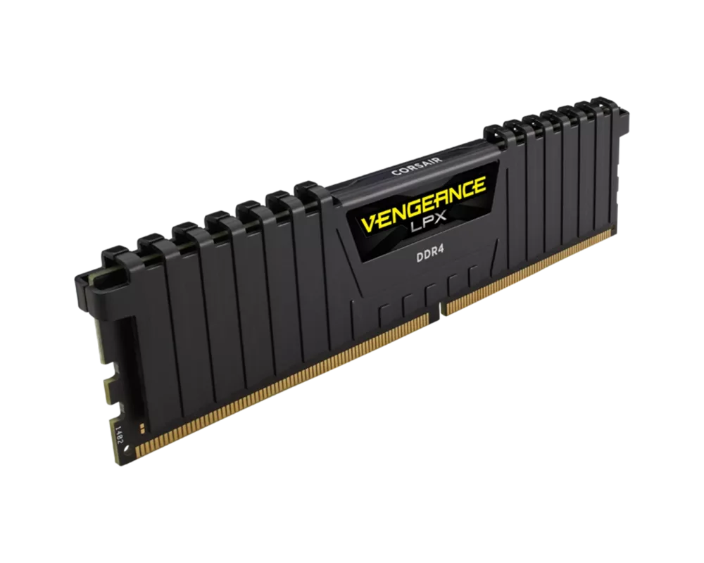 Памет CORSAIR DDR4, 3200MHz 8GB 1x8GB Dimm, Unbuffered, Single Rank, 16-20-20-38, XMP 2.0, Vengeance LPX black Heatspreader, Black PCB, 1.35V 2